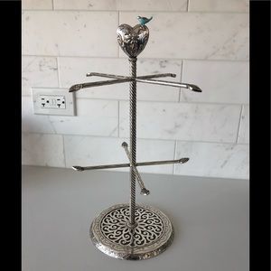 Silver jewelry stand